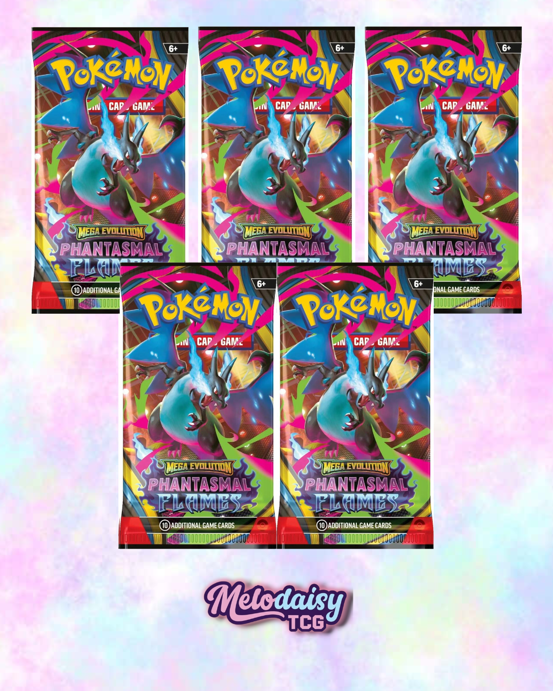 (5) Phantasmal Flames Booster Packs